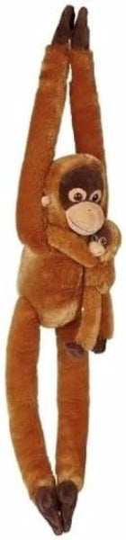 Ravensden Soft Plush Orangutan Hanging With Baby 84cm