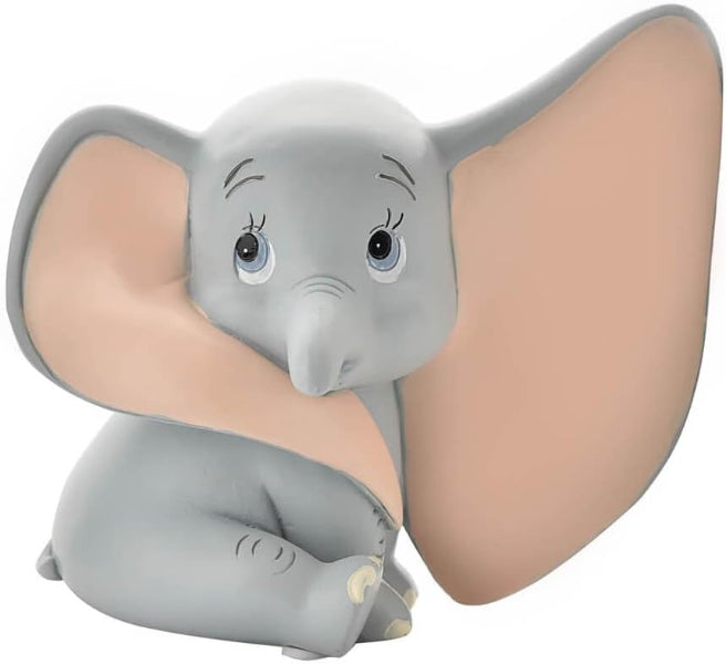 Cartoon elephant character with large ears on a white background
