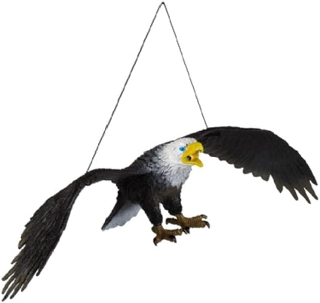 Ravensden Hanging Eagle Flying Rubber Figure - 28cm