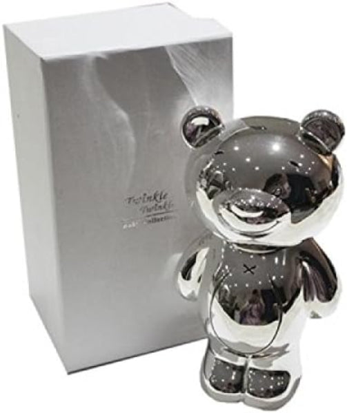 Twinkle Twinkle Silver-plated Bear Money Box