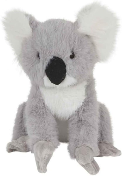 Plush toy koala on a white background