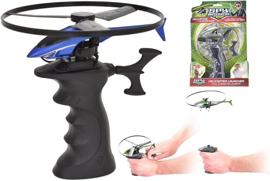 Spy Mission Helicopter Launcher Toy 1 Colour Sent at Random
