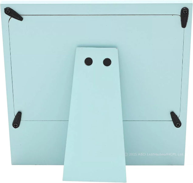 Light blue file folders with black clips on a white background