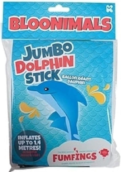 Keycraft Fumfings Novelty 1.4m Bloonimals Inflatable Dolphin Stick
