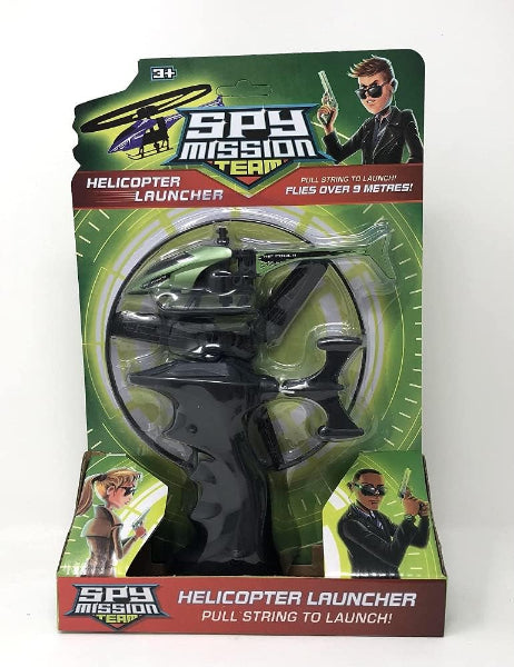 Spy Mission Helicopter Launcher Toy 1 Colour Sent at Random