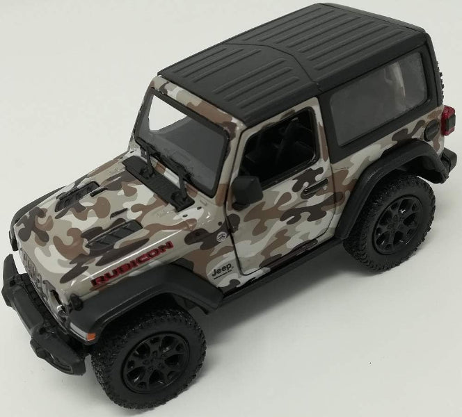 Kinsmart Pull Back Jeep Wrangler Camo 2018 - One Colour Sent at Random