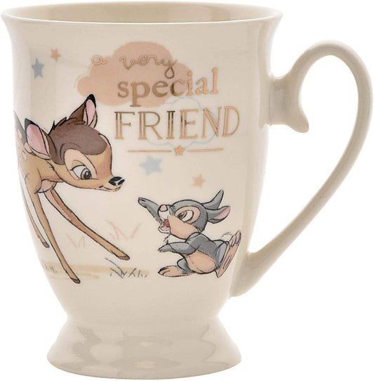 Mug with Bambi and Thumper design and 'special friend' text on a white background