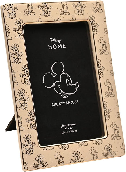 Disney Mickey Mouse photo frame with black center and patterned border