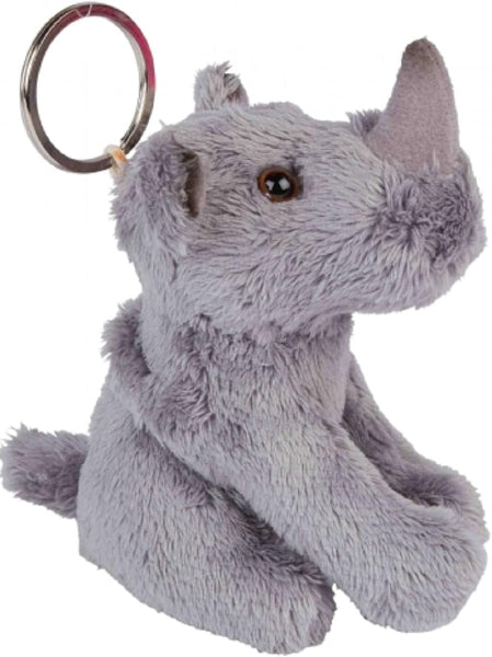Ravensden Soft Toy Plush Rhino Keyring 10cm