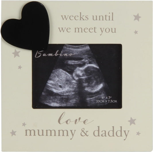 Bambino Countdown Baby Scan Frame Love Mummy & Daddy