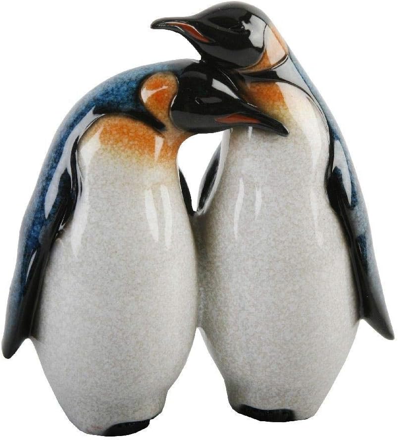 Naturecraft Polished Effect 2 Penguins 15cm Figurine