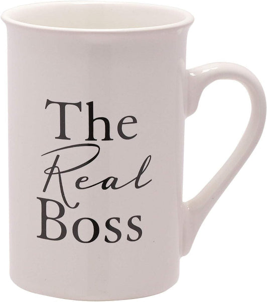 Amore The Boss and The Real Boss Pair of China Mugs