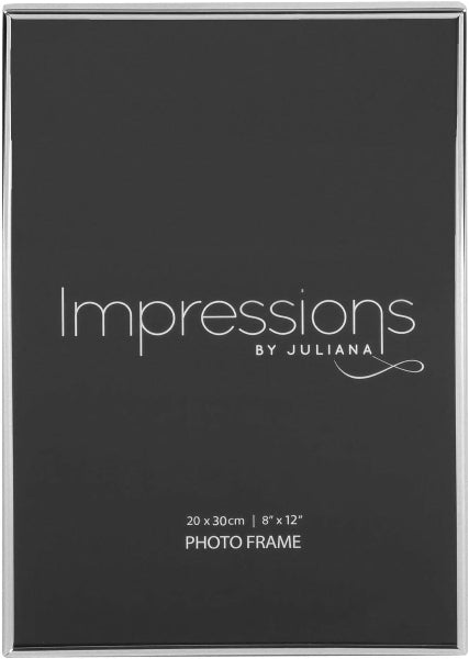 Impressions by Juliana photo frame with black background and silver border