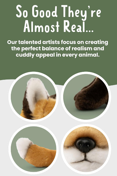 Living Nature Large Fox Soft Plush Toy 22cms