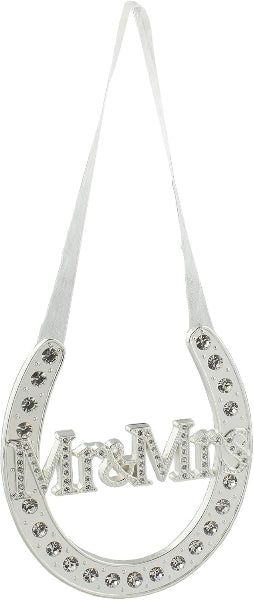 Amore by Juliana- Silver plated Mr & Mrs Horse Shoe