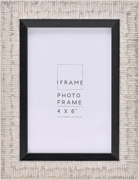 Impressions iFrame Grey Finish Frame 4" x 6"