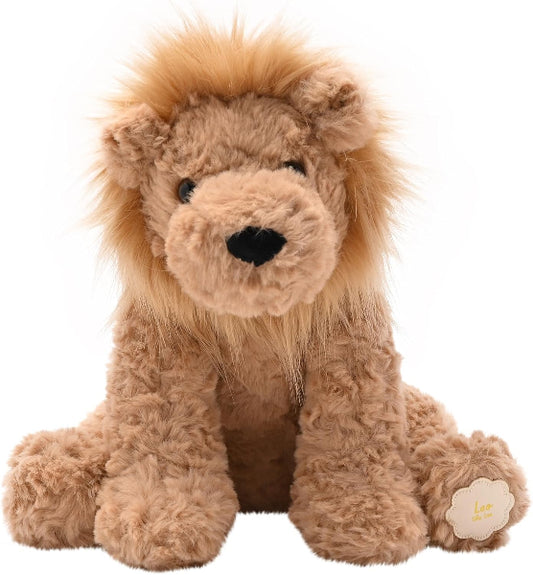 Softies Leo The Plush Sitting Soft Toy Brown Lion 23 cm