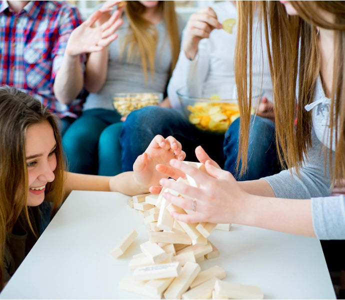 Kandy Toys M.Y Traditional Tumbling Tower Game with 48 Wooden Pieces