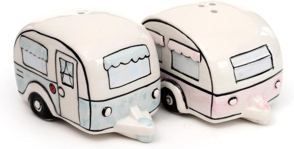 Home Is Where You Park It Caravan Ceramic Salt & Pepper Set