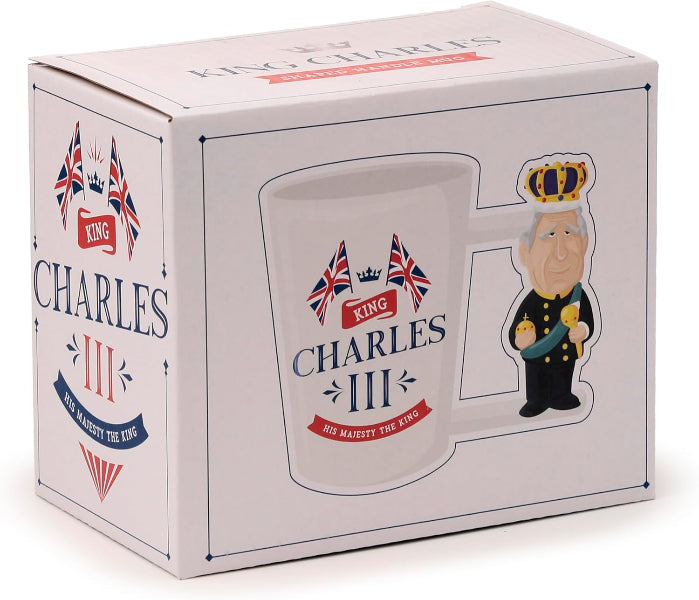 King Charles III Ceramic Shaped Handle Mug 400ml