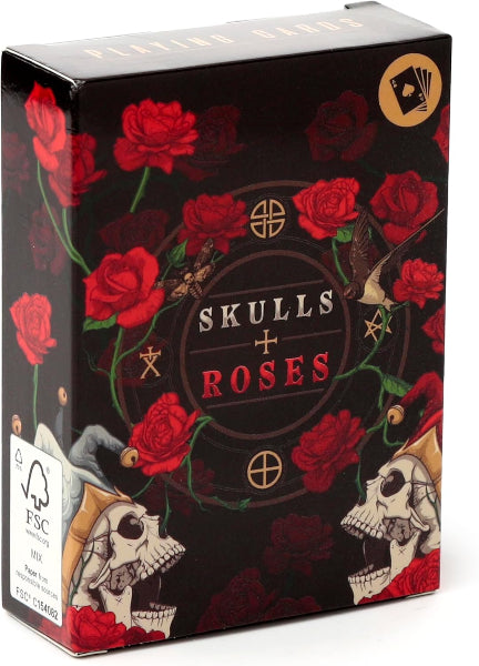 Skulls and Roses Design Standard Playing Card Deck