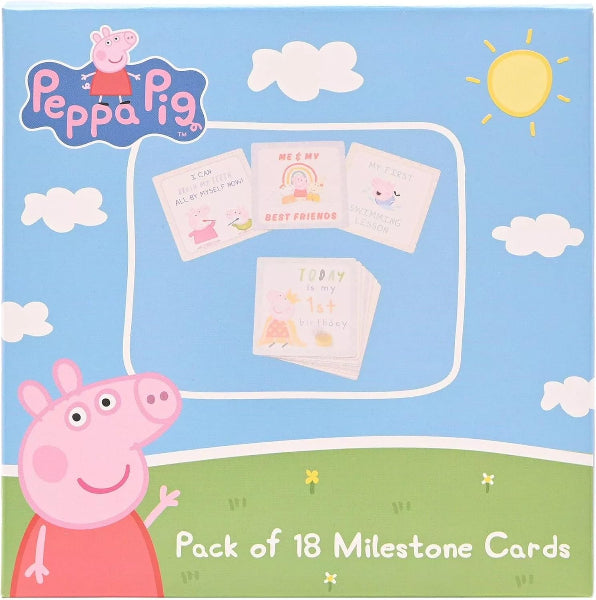 Peppa Pig Pack of 18 Milestone Cards for First Year Moments and Birthdays