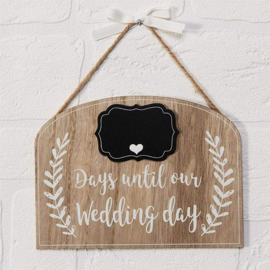 Widdop Love Story Countdown to Our Wedding Plaque