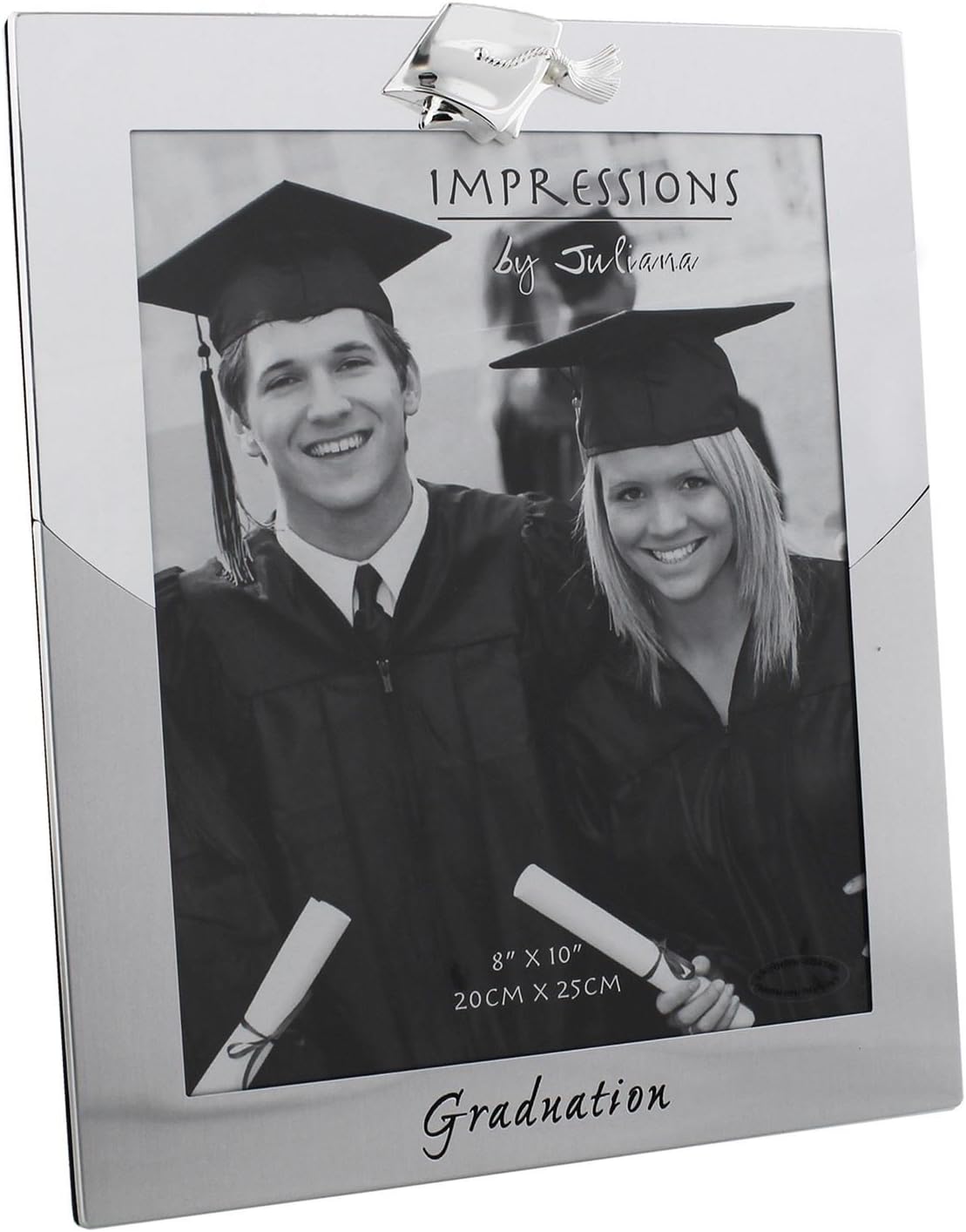 Graduation Picture Frame Silver Plated 8" x 10"