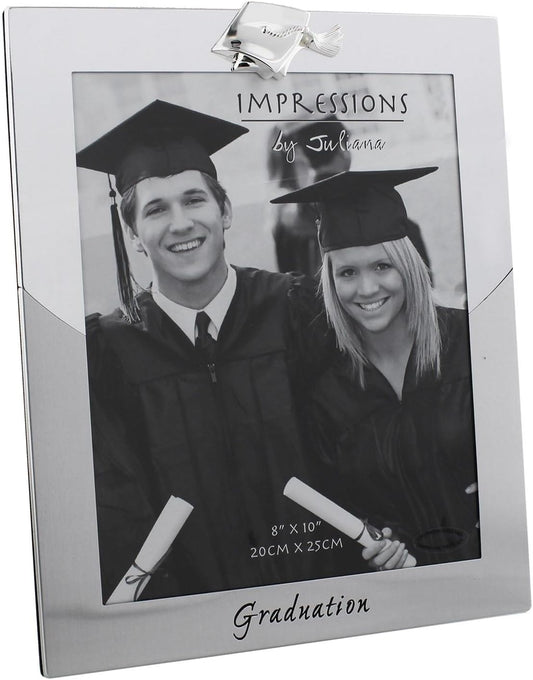 Graduation Picture Frame Silver Plated 8" x 10"