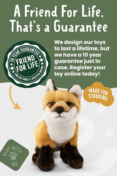 Living Nature Large Fox Soft Plush Toy 22cms