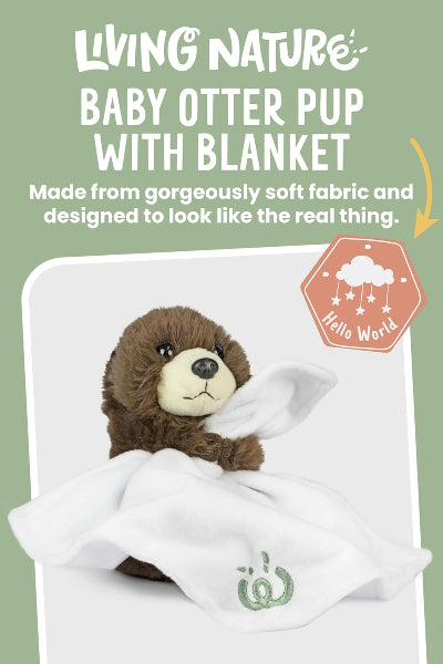 Living Nature Baby Otter Soft Stuffed Animal Plush Toy 21cm