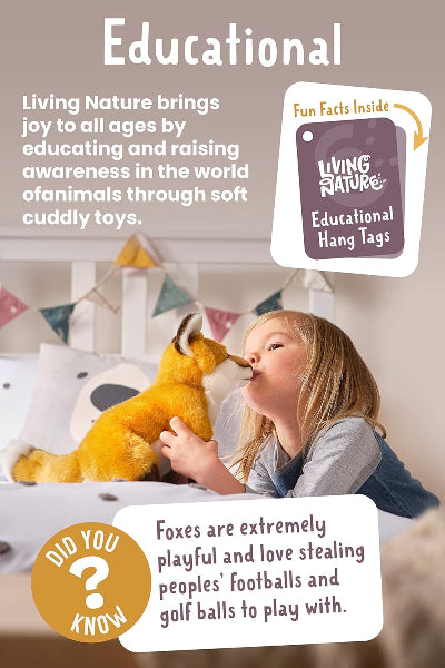 Living Nature Plush Sausage Dog Dachshund Puppy Soft Toy, 16cm