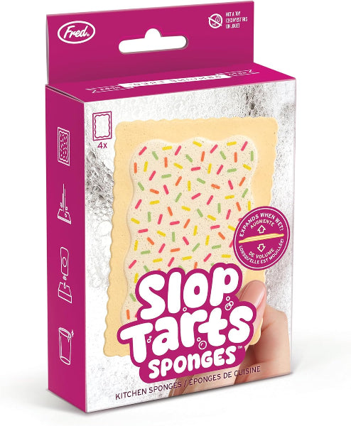Box of Sop Tarts Sponge with colorful design on a white background