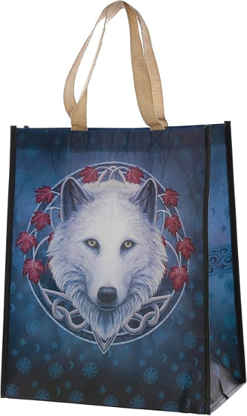 Lisa Parker Guardian of the Fall Wolf Reusable Shopping Bag