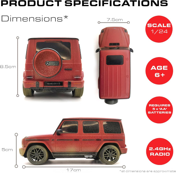 KandyToys Officially Licensed Mercedes Benz G63 AMG (Muddy Version) Remote Control Car