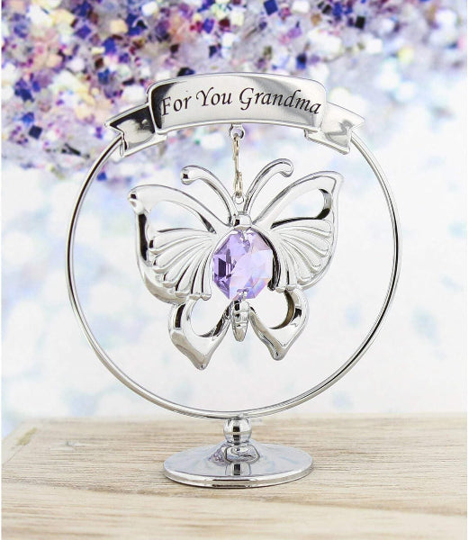 For you Grandma Strass Crystal Butterfly Design by Crystocraft