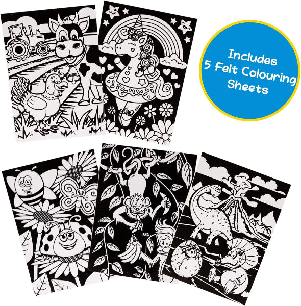 Kandy Toys Kreative Kids Colour Felt Art Kit