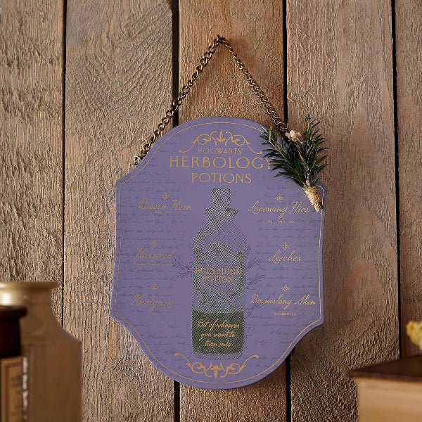 Harry Potter Herbology Plaque - Polyjuice 23cms