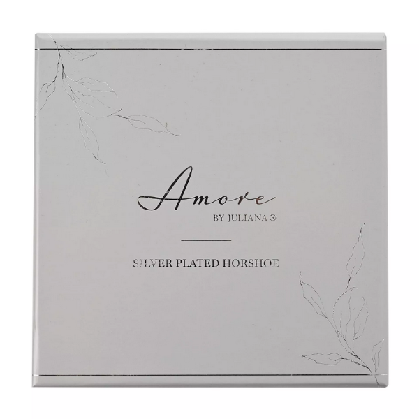 Amore by Juliana- Silver plated Mr & Mrs Horse Shoe