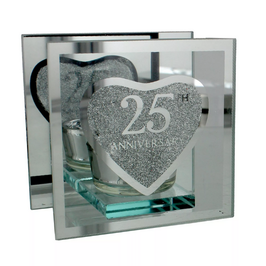 The Juliana Collection 25th Silver Wedding Anniversary Tea Light Holder