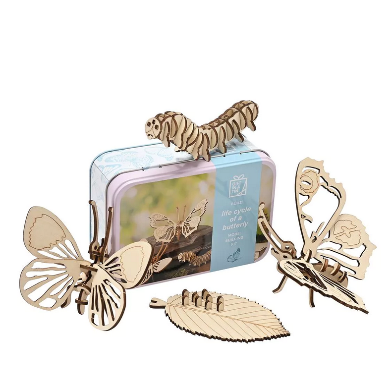 Apples to Pears Gift in A Tin Crafting Kit Cycle of A Butterfly