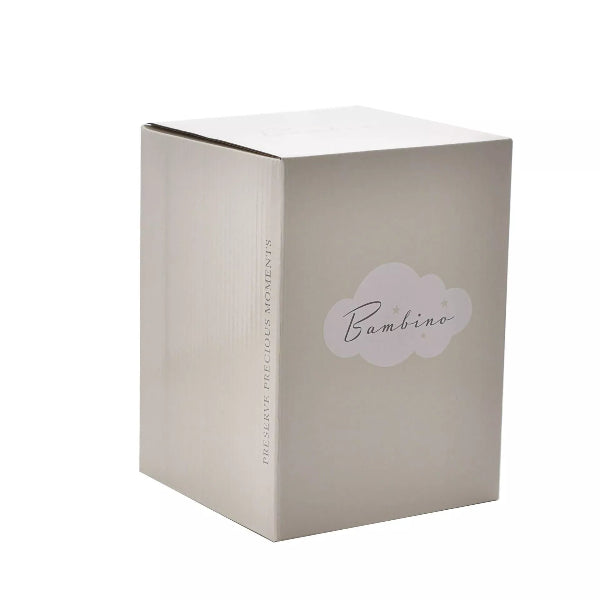 Beige box with 'Bambino' branding on a white background