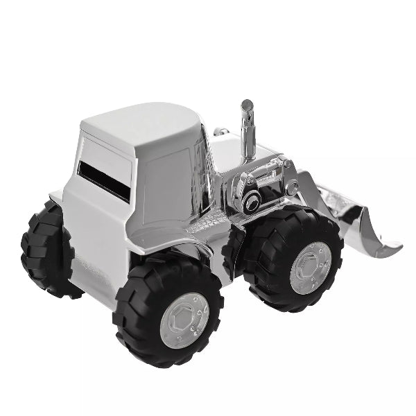 Model of a tractor on a white background