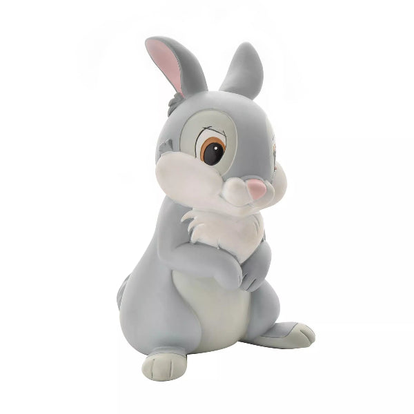 Plush toy of a cartoon rabbit character on a white background