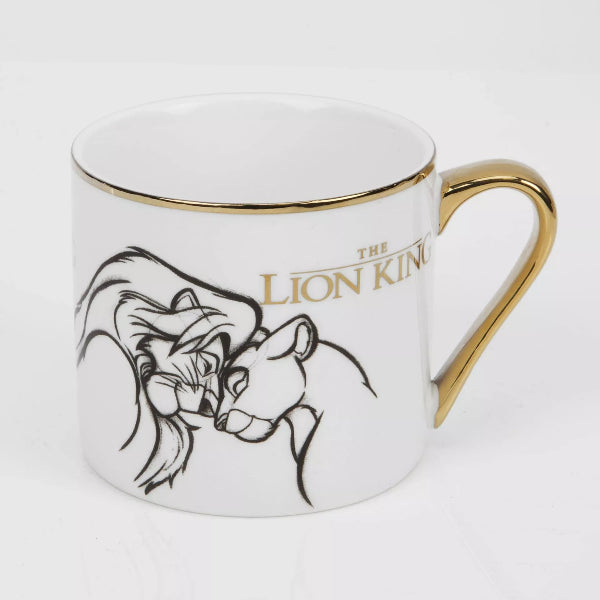 Mug with 'The Lion King' design on a white background