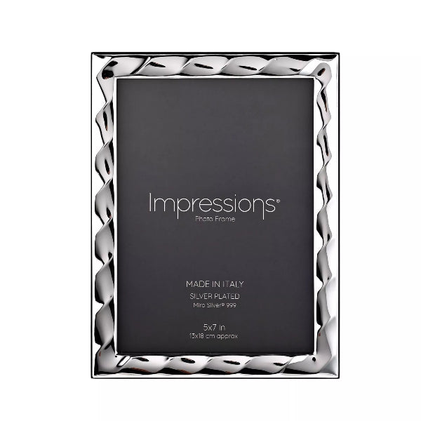 Impressions 999 Silver Bevelled Photo Frame 5" x 7"