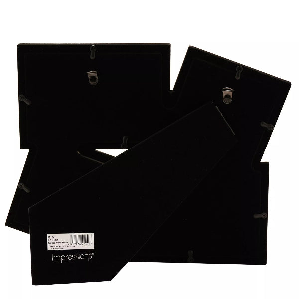 Black plastic folders with 'Impressions' branding on a white background