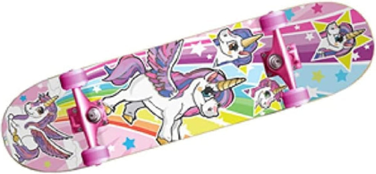 43cm Unicorn Skateboard with Flashing Light Up Wheels