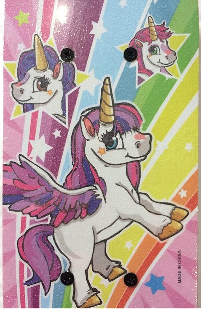 43cm Unicorn Skateboard with Flashing Light Up Wheels