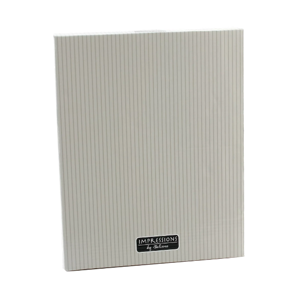 Rectangular product with ribbed texture and 'IMPRESSIONS' branding on a white background